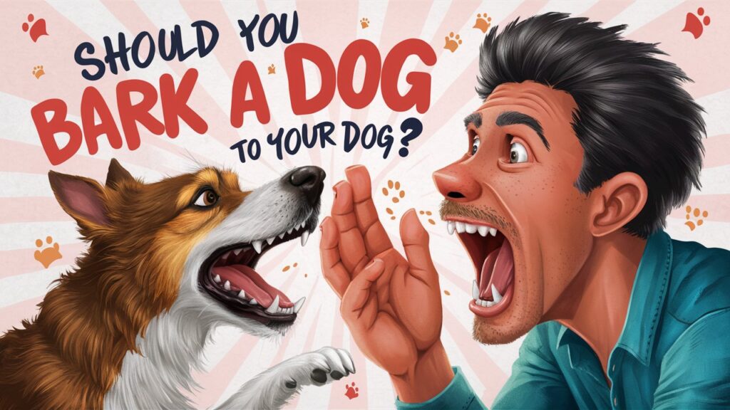 Should You Bark Like A Dog To Your Dog